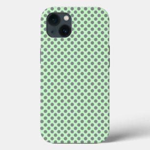 Mint Grönt med Grått Polka dots av Shirley Taylor