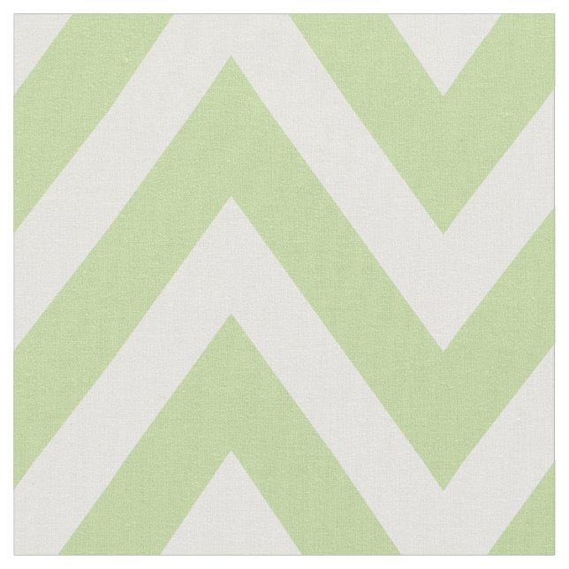 Mint Grönt Modern Chevron Large  Tyg (Närbild)