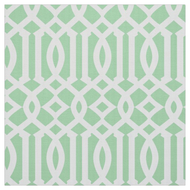 Mint Grönt Moroccan Mönster | Fabric Tyg (Provkarta)