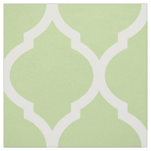 Mint Grönt Moroccan Quatrefoil Large Tyg