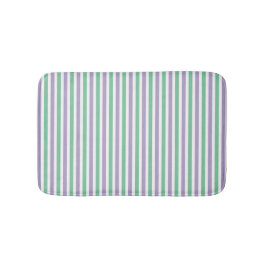 Mint grönt och lavender stripe mönster modern badrumsmatta