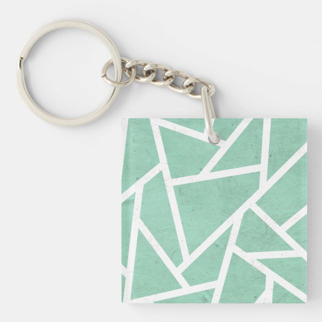 Mint grönt och white mosaic mönster (Framsidan)