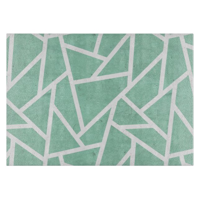 Mint grönt och white mosaic mönster (Framsidan)