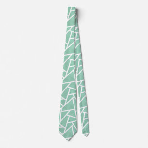 Mint grönt och white mosaic mönster slips