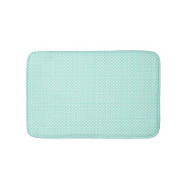 Mint Grönt och White Polka Dot Bath Mat Badrumsmatta