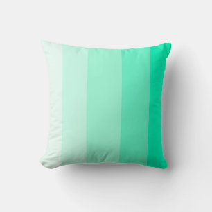 Mint Grönt Ombre Rand Kudde