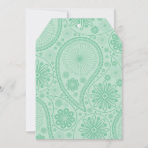 Mint grönt paisley mönster