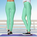 Mint Grönt Pastel Yoga Leggings<br><div class="desc">Dessa yogabilder av pastellmint-grönt kan matchas med det geometriska tanktopet för mint-gröntens namaste i den här samlingen.</div>