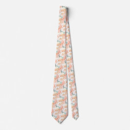 Mint Grönt Peony Blommönster Bröllop Neck Tie Slips