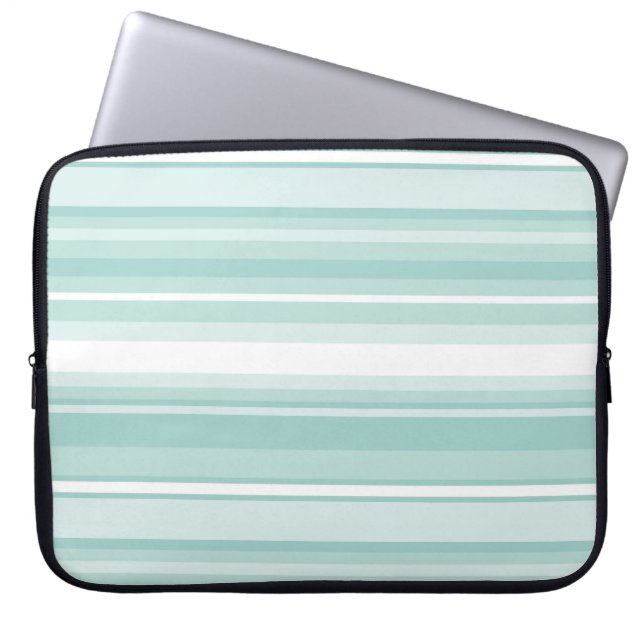 Mint grönt rand laptop sleeve (Framsidan)