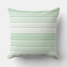 Mint Grönt Rand minimalist Modern Pastel linjer Kudde