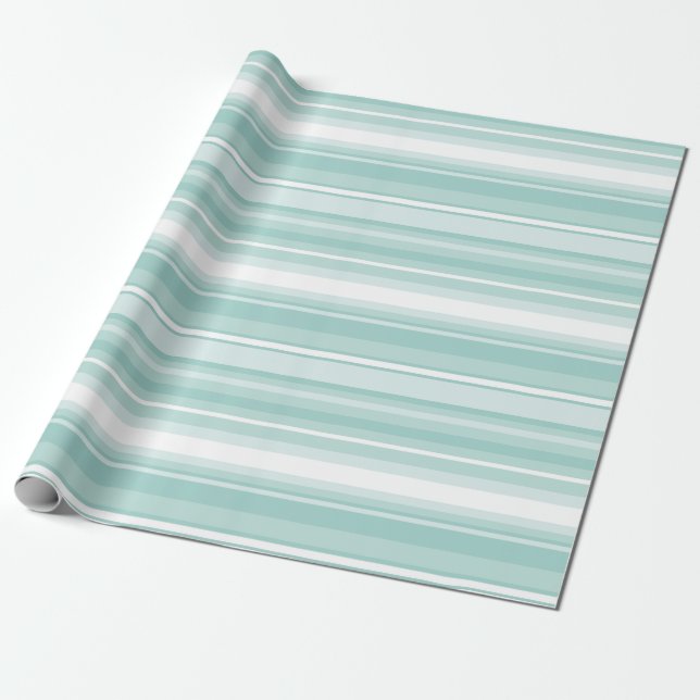 Mint grönt rand presentpapper (Utrullad)