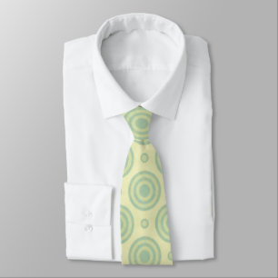 Mint Grönt Retro Mönster Slips
