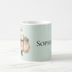 Mint Grönt Rustic Santa Kaffemugg