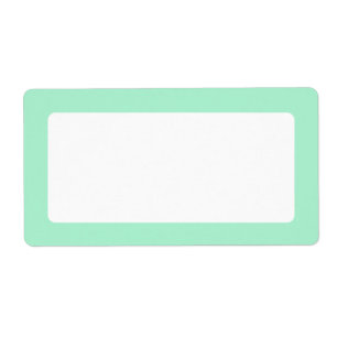 Mint grönt solid färg gräns blank fraktsedel
