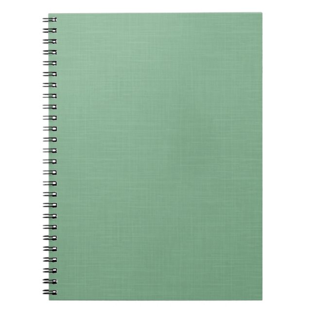Mint grönt solid texturerad anteckningsbok (Framsidan)