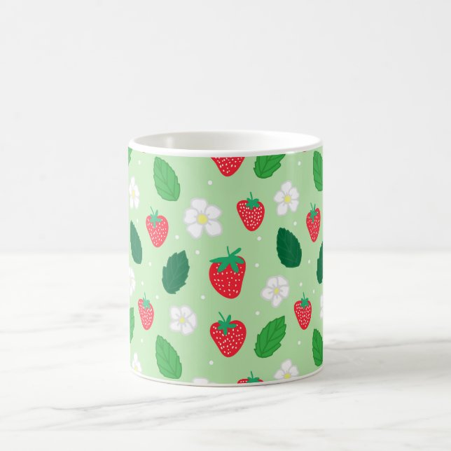 Mint Grönt Strawberry Kaffemugg (Center)