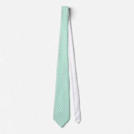 Mint-Grönt Tones Quatrefoil Mönster Slips