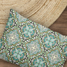 Mint Grönt Turcos Hip Bohemian Bali Art Motif