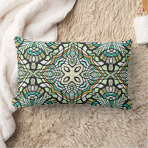 Mint Grönt Turcos Hip Bohemian Bali Art Motif