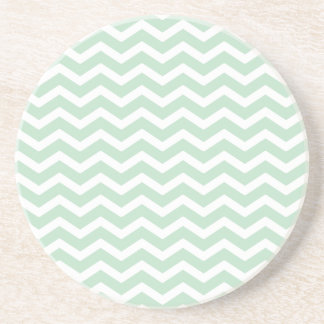 Mint Grönt White Chevron Mönster Underlägg