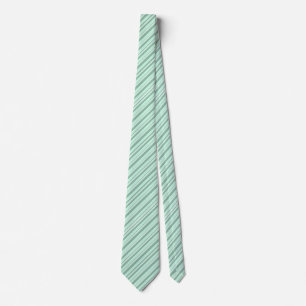 Mint Grönt & White Stripe Dubbla Sided Neck Tie Slips