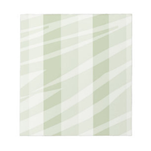 Mint Grönt White Zebra ränder Anteckningsblock