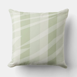 Mint Grönt White Zebra ränder Kudde