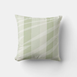 Mint Grönt White Zebra ränder Kudde