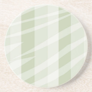 Mint Grönt White Zebra ränder Underlägg Sandsten