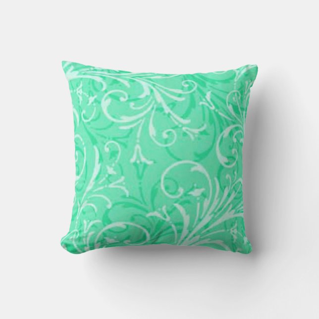 Mint-Grönten Reversible Pillow Kudde (Framsida)