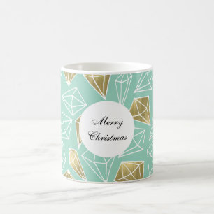 Mint Guld Diamonds jul Kaffemugg