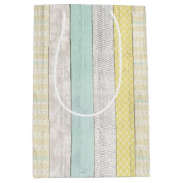 Mint & Gult Geometric Rustic Wood Baby Shower
