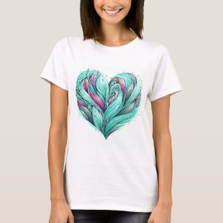 Mint Heart T Shirt