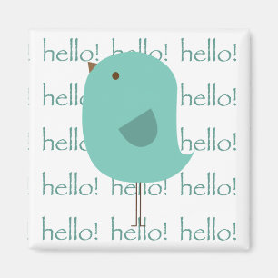 Mint Hej Bird Magnet