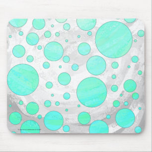 Mint Ice Aqua Blue Polka dots Musmatta