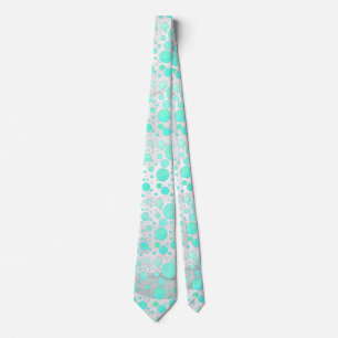 Mint Ice Aqua Blue Polka dots Slips