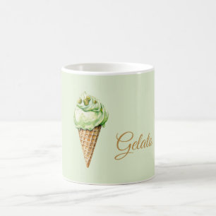 Mint Ice Cream Gelato Födelsedag Kaffemugg