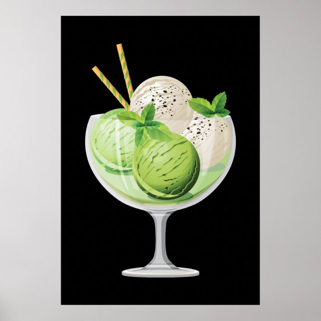 Mint Ice Cream Poster (Framsidan)