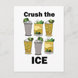 Mint Julep Cocktail Krossa Isen Roligt Vykort