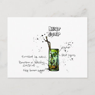 Mint Julep Cocktail Recipe Vykort