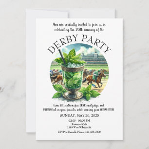 Mint Julep Derby Party-inbjudan Inbjudningar