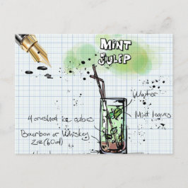 MINT JULEP DERBY PARTY INBJUDANDE VYKORT