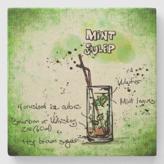 Mint Julep Drink Recept Underlägg Sten