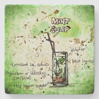 Mint Julep Drink Recept Underlägg Sten