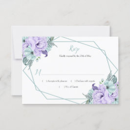 Mint Lavender Watercolor Peonies Geometric OSA