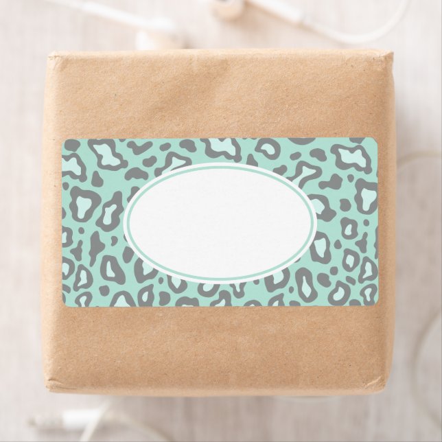 Mint Leopard Labels Fraktsedel (Insitu)