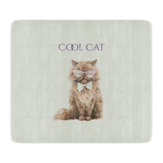 Mint Lila Brun Coola Katt Glasögon   (Framsidan)