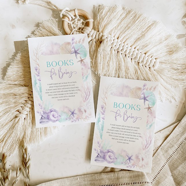 Mint Lila under Sea Sjöjungfru Bokar för Baby Tilläggskort (Skapare uppladdad)