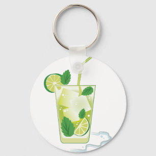 Mint- & limefruktdrink nyckelring